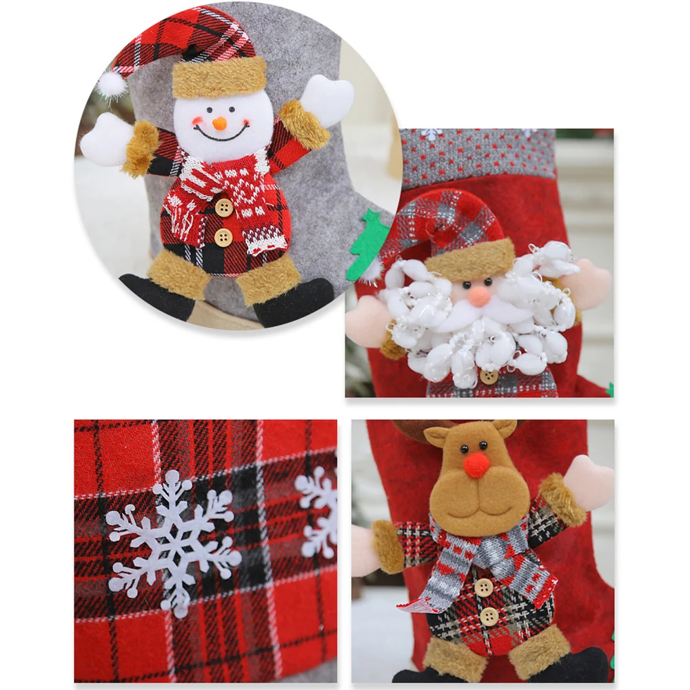 Christmas Stocking Hanging - Santa Design Christmas Stocking Large Size