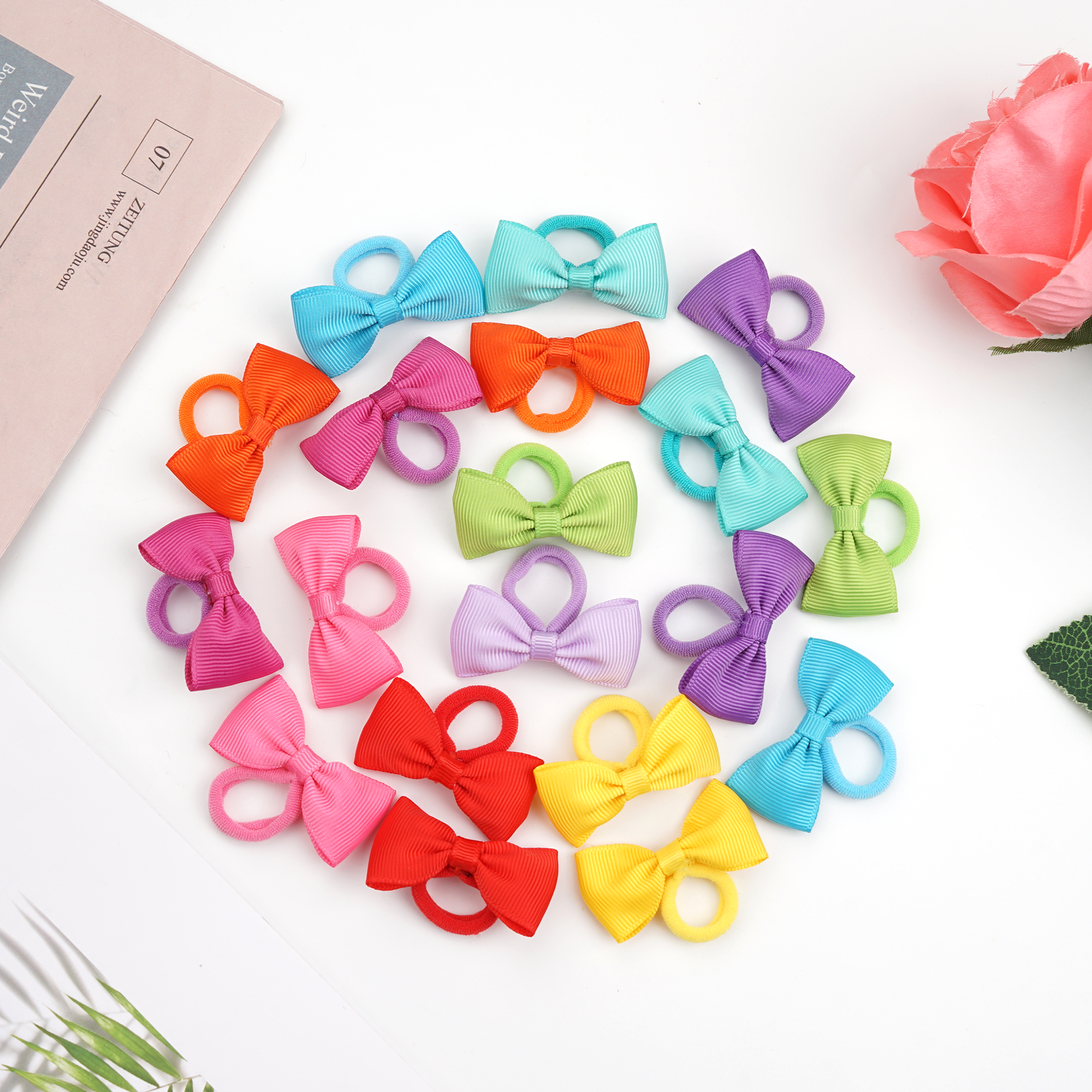 40/60/80 Baby Girls Hair Ties  - Ribbon Bow Gift recensie en prijs