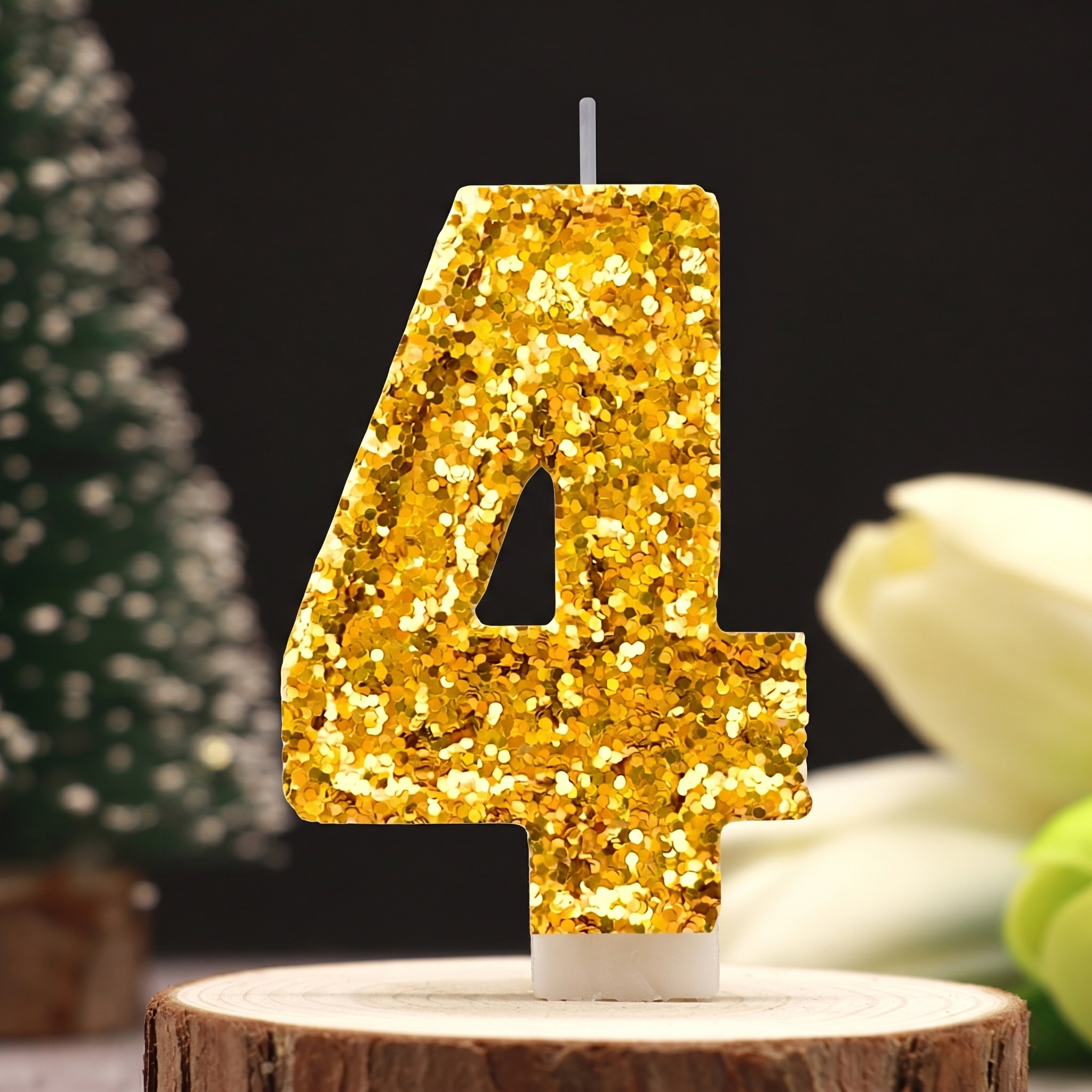 Digital Birthday Candle Gold C - Holiday Candle Set recensie en prijs
