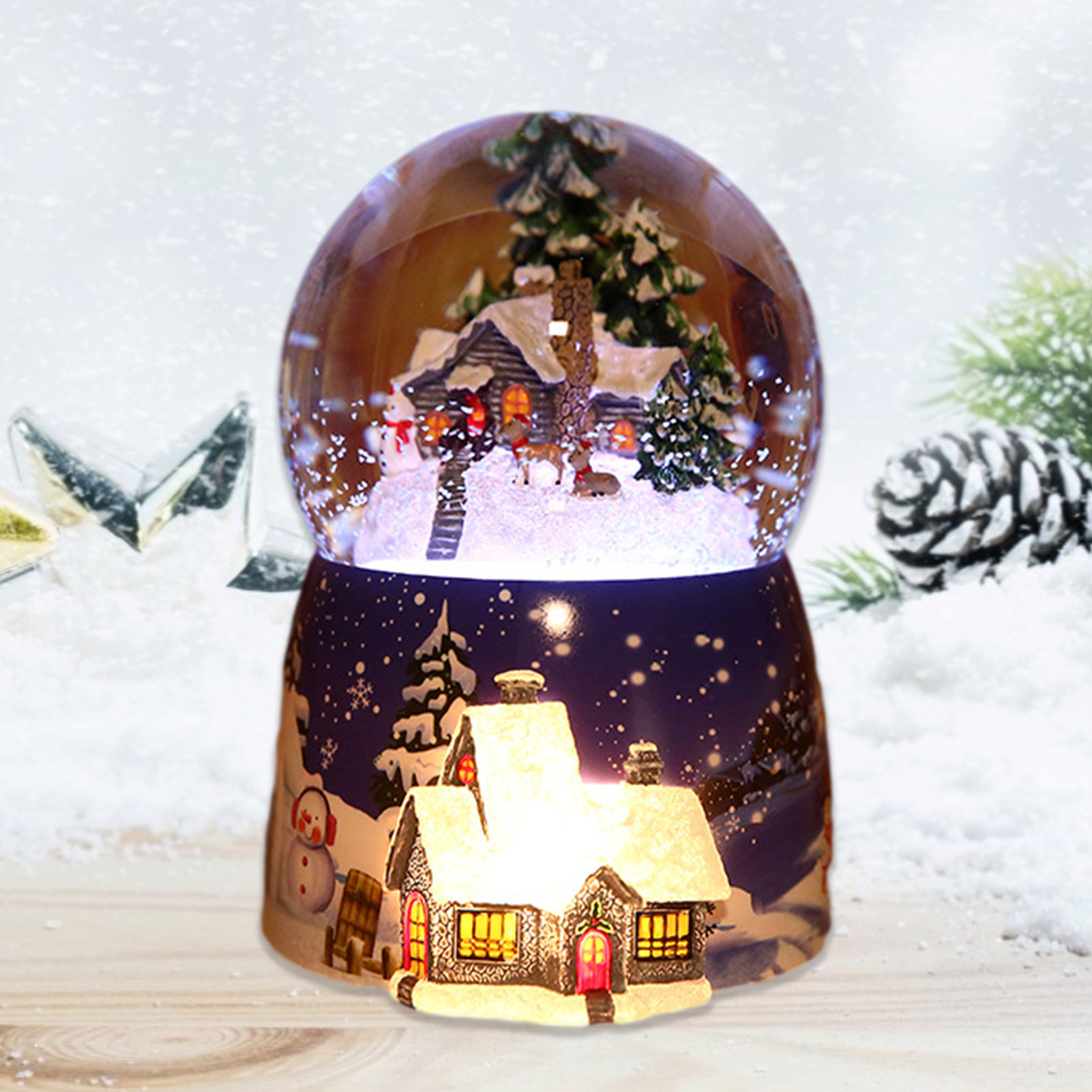1 Pcs Resin Music Box Crystal  - Snow Globe Musical recensie en prijs