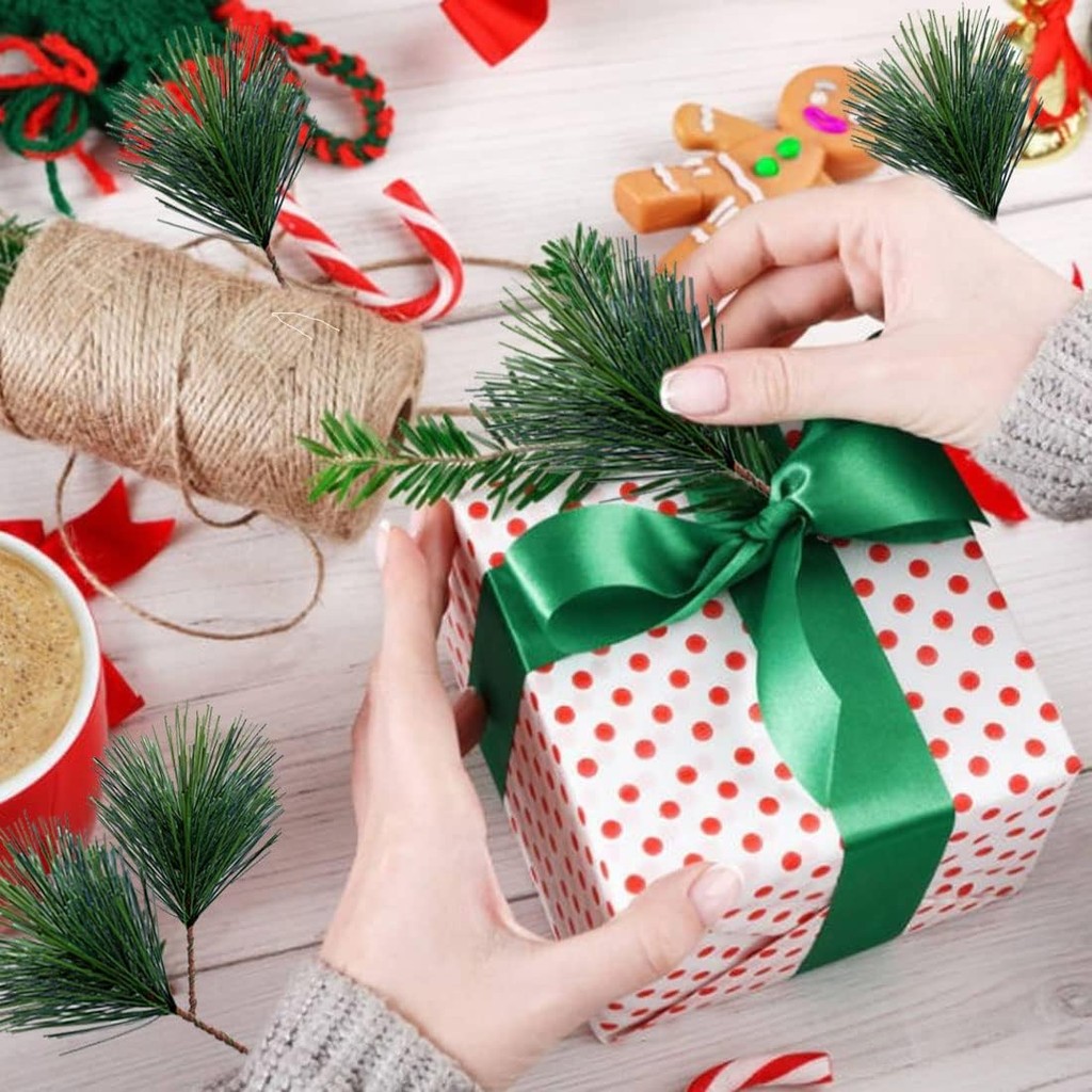 10-100pcs Artificial Green Pin - Christmas Wreath Fake recensie en prijs