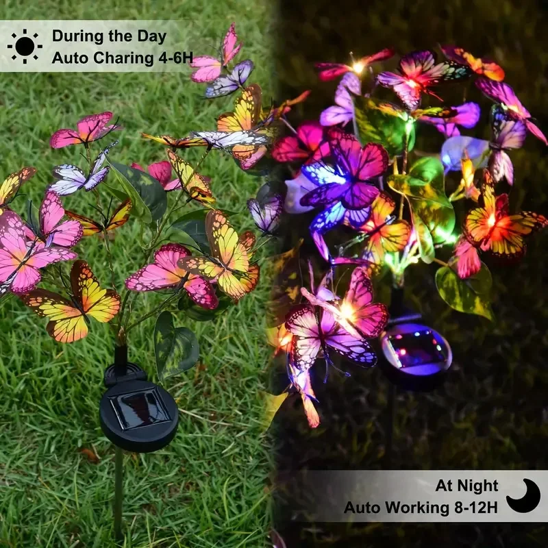 Solar LED Butterfly Garden Lig - Christmas Lights Outdoor recensie en prijs