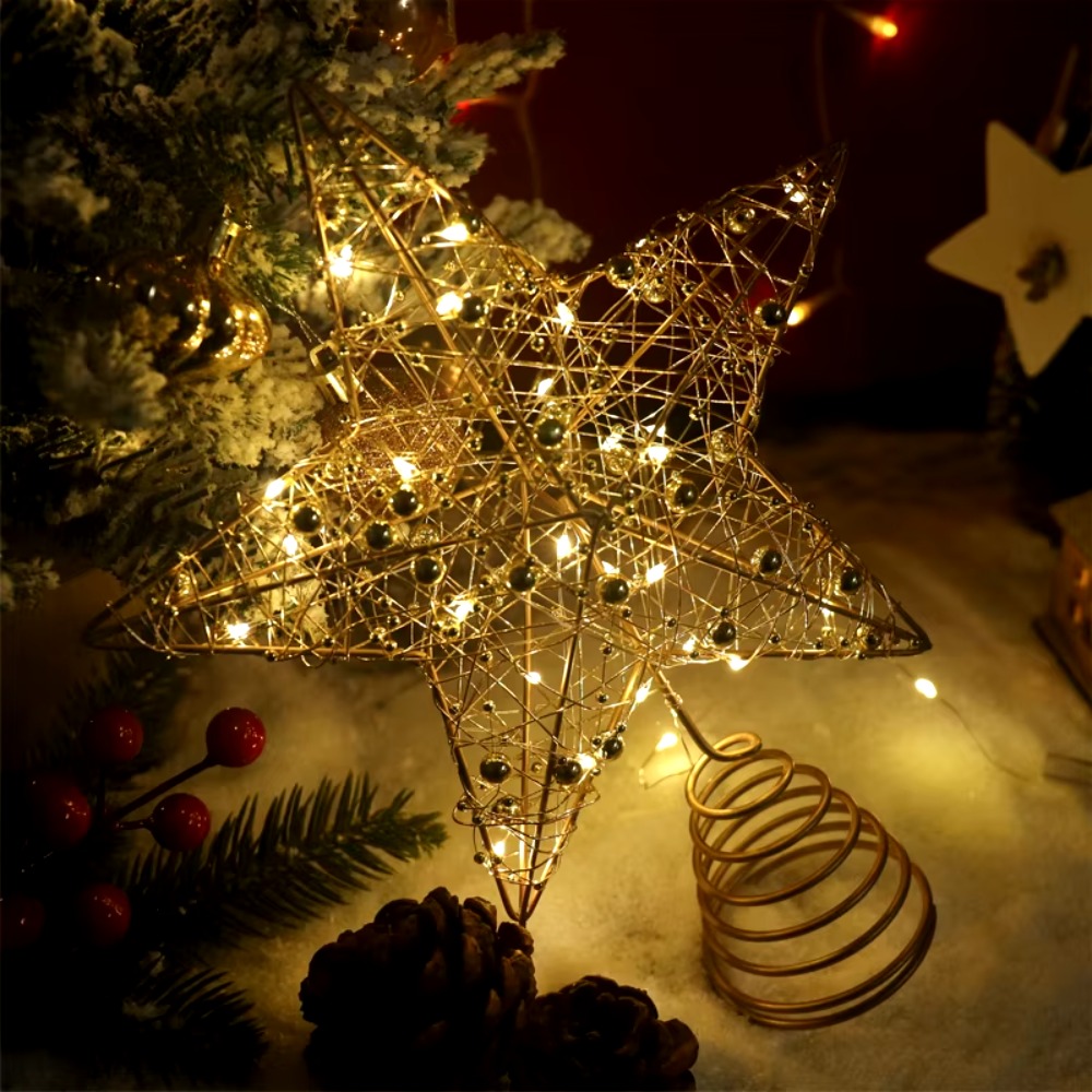Gold/Silver LED Christmas Tree - Star Tree Topper recensie en prijs