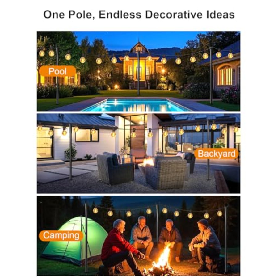 String Light Poles for Outside - Christmas Lights Outdoor recensie en prijs