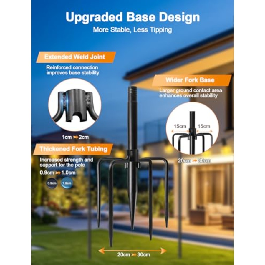 String Light Poles for Outside - Christmas Lights Outdoor recensie en prijs