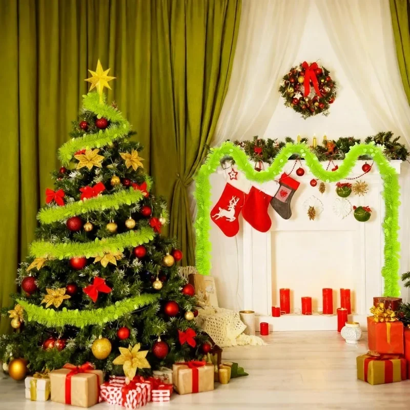 2M Length Christmas Tinsel Gar - Tinsel Garland Decoration recensie en prijs