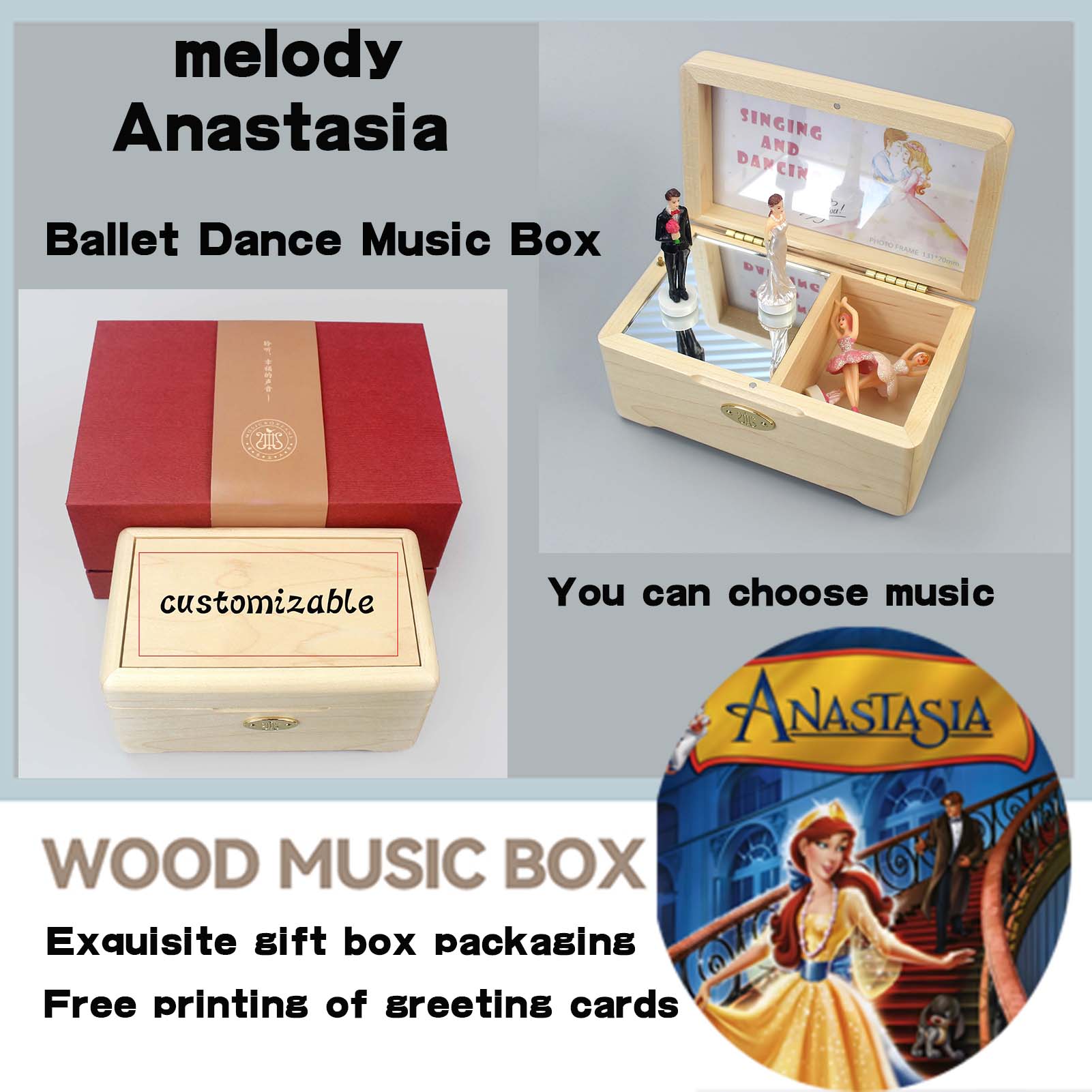 Wooden sankyo  custom Music Bo - Snow Globe Musical recensie en prijs
