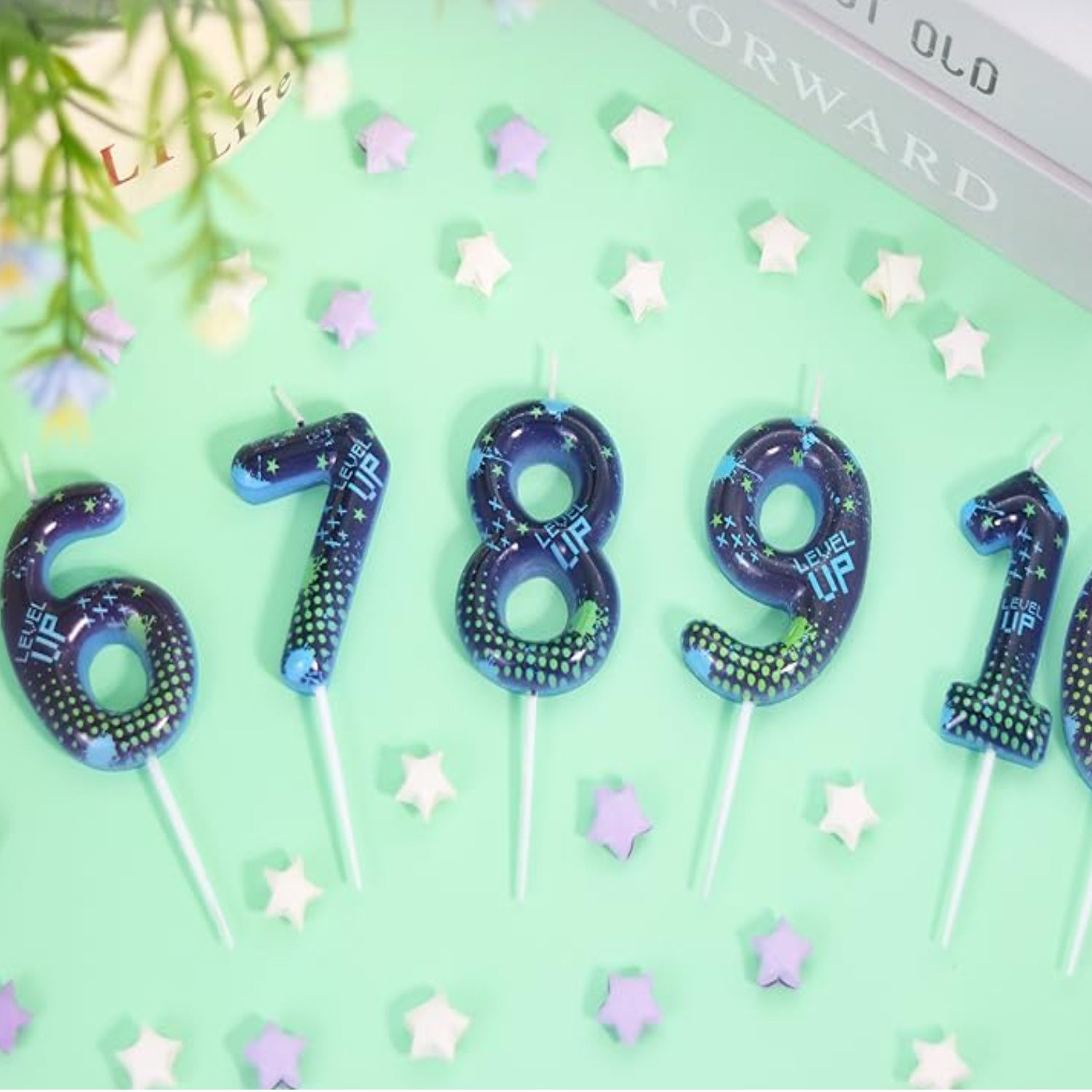 Blue Game Boy 0-9 Birthday Can - Holiday Candle Set recensie en prijs