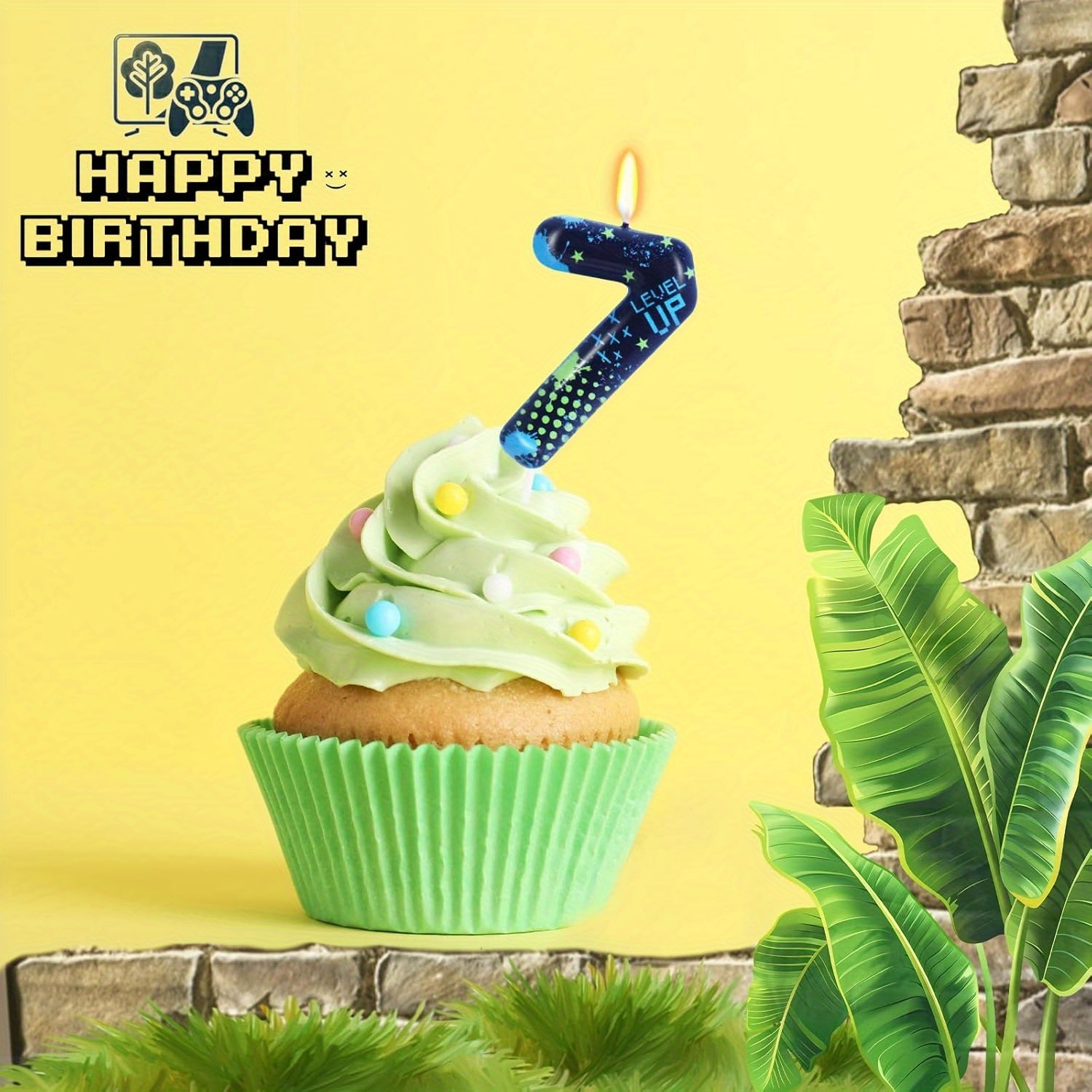 Blue Game Boy 0-9 Birthday Can - Holiday Candle Set recensie en prijs