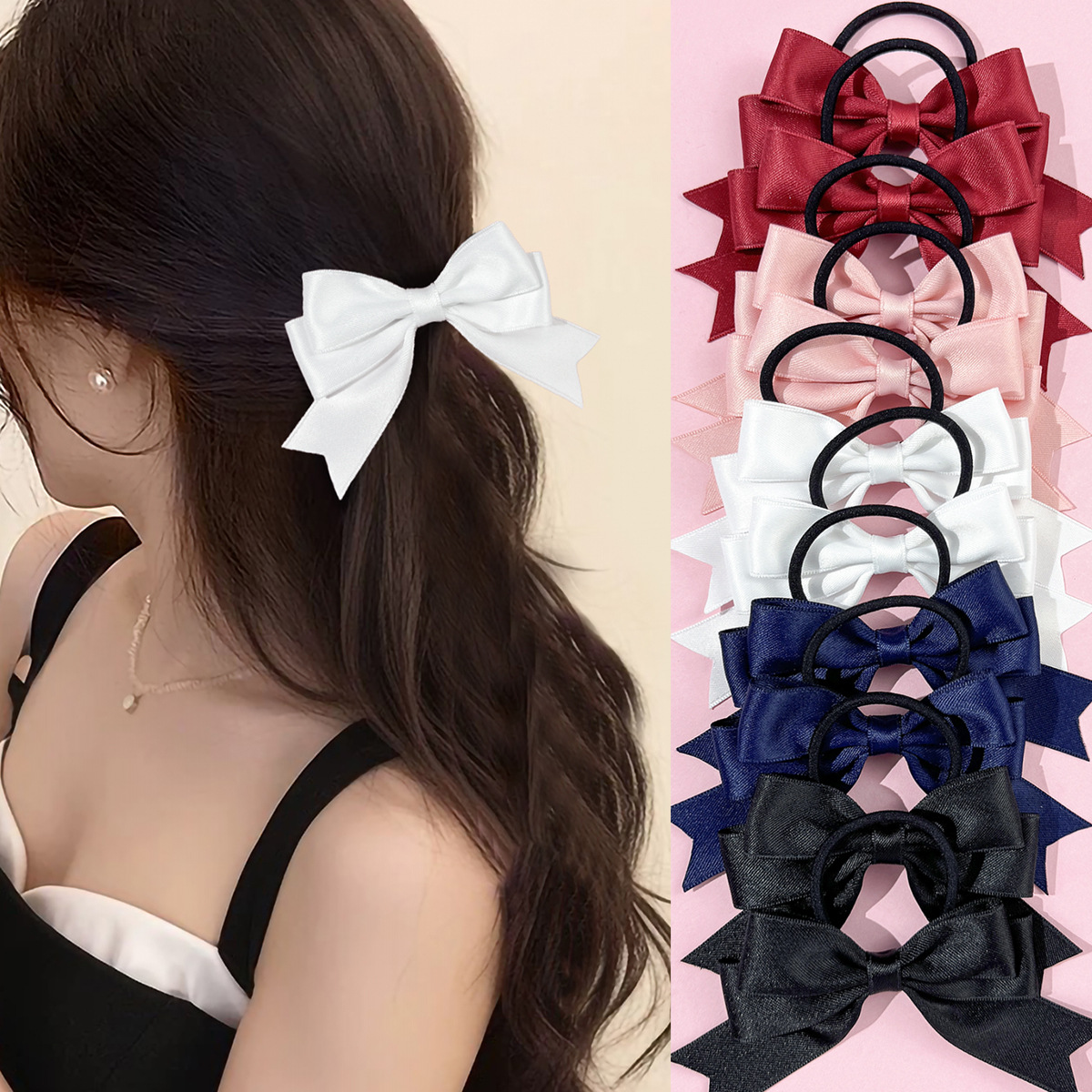 2 Pieces of Bow Hair Ties, Swe - Ribbon Bow Gift recensie en prijs