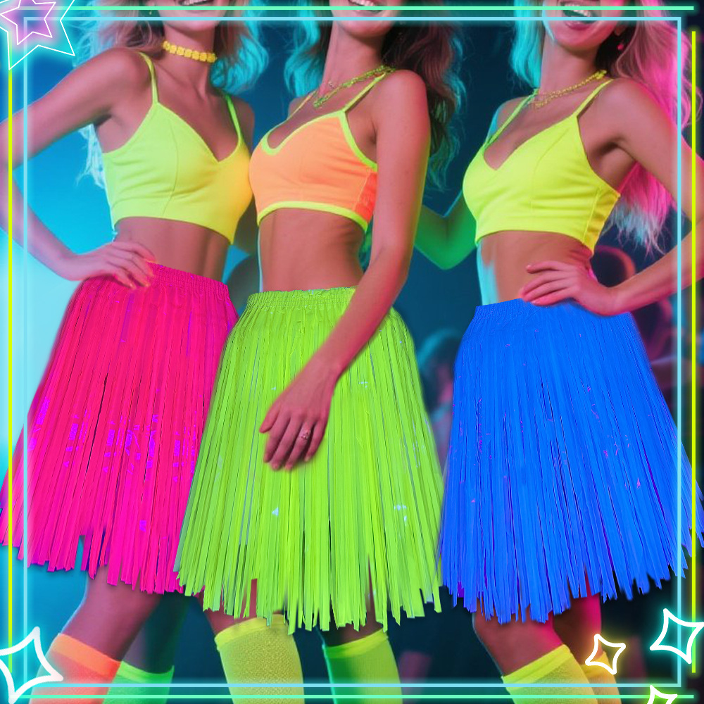 Neon Fluorescent Tinsel Skirt, - Tinsel Garland Decoration recensie en prijs