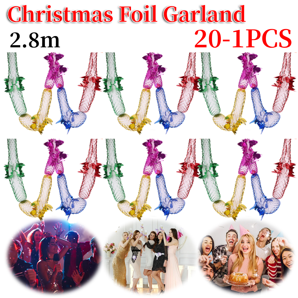 Christmas Foil Garland Ceiling - Tinsel Garland Decoration recensie en prijs