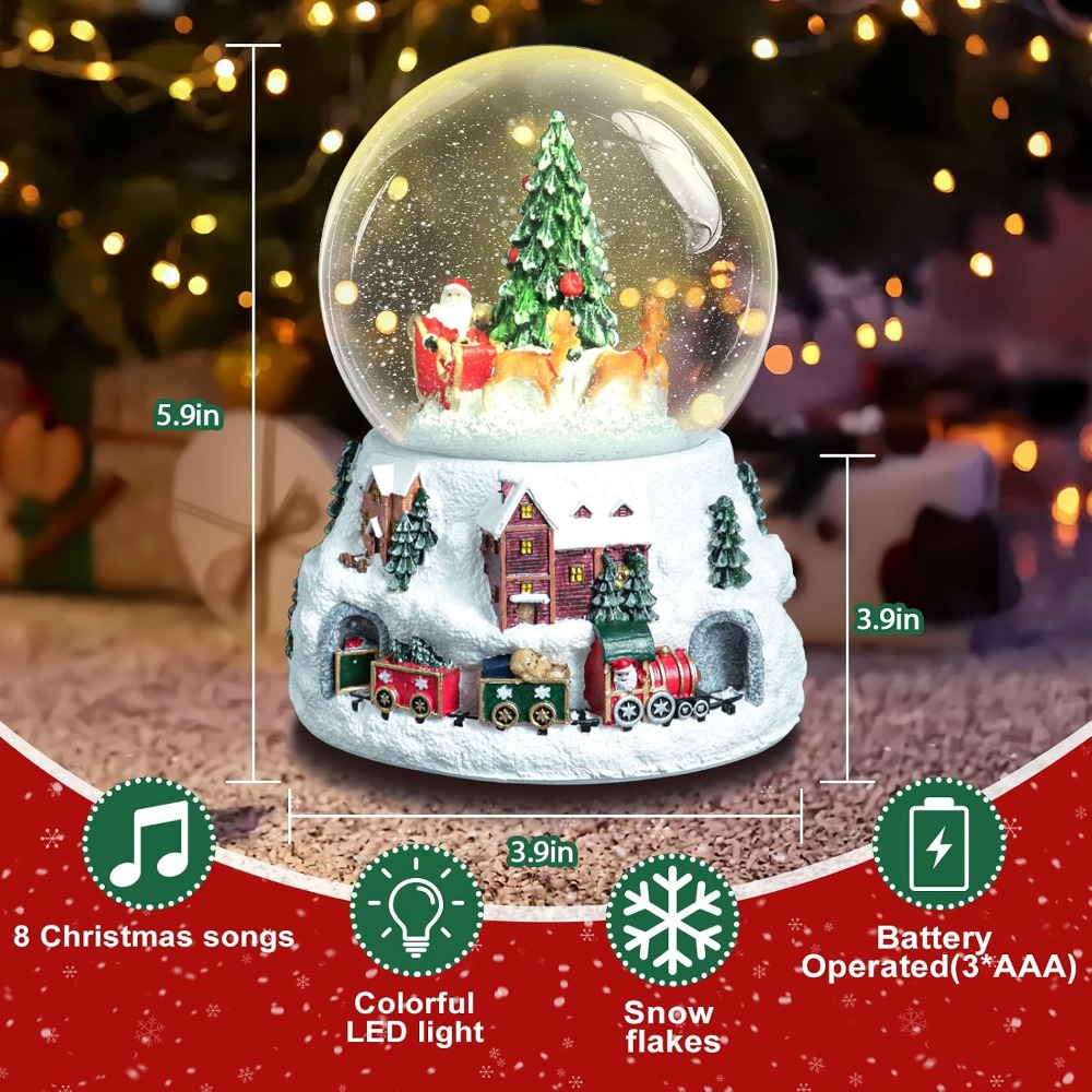 5.9-Inch Musical Snow Globe wi - Snow Globe Musical recensie en prijs