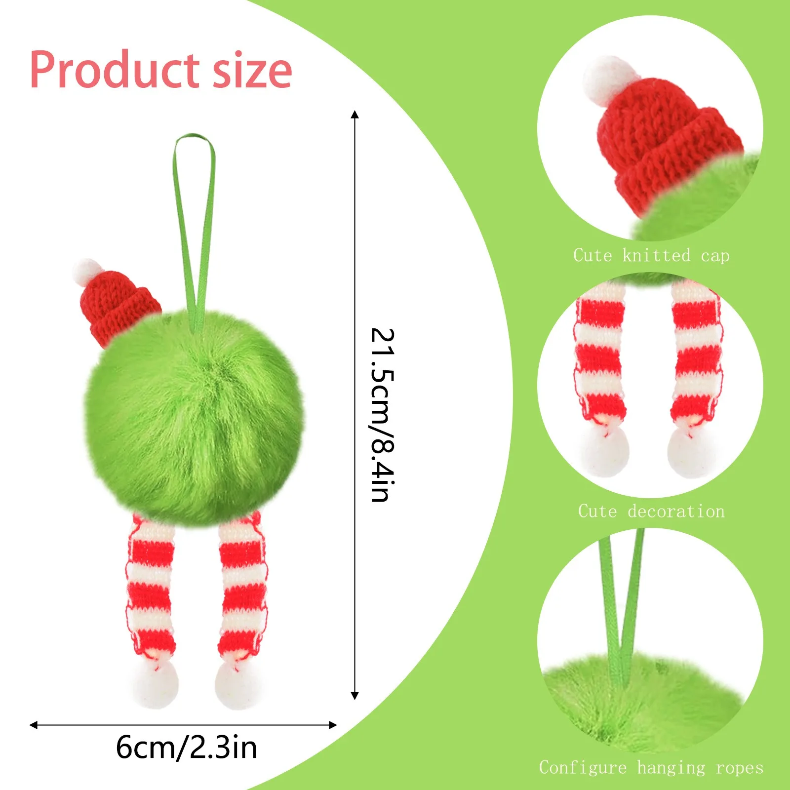 Christmas Green Long Plush Bal - Santa Hat Plush recensie en prijs