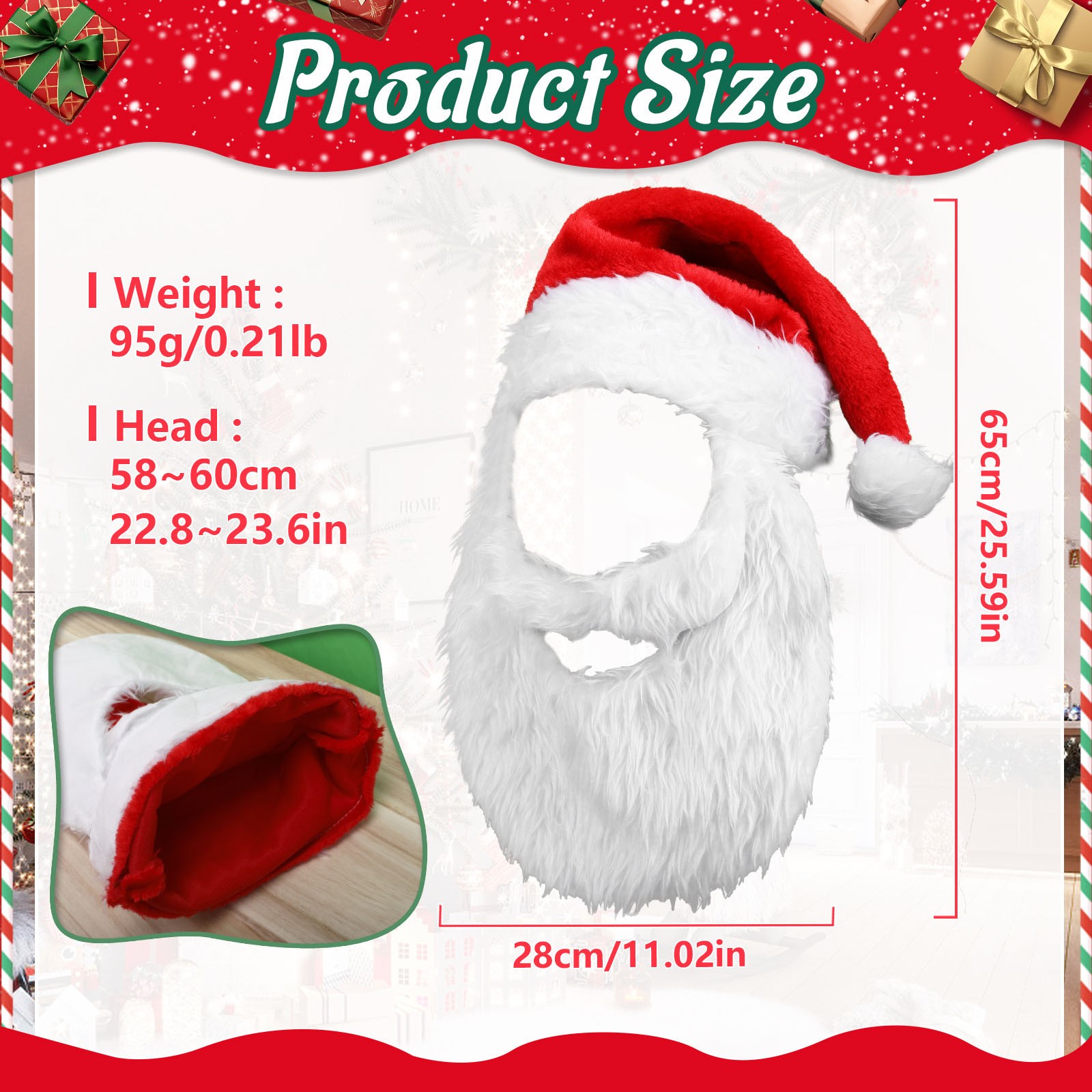 New Adults Ball Plush Christma - Santa Hat Plush recensie en prijs