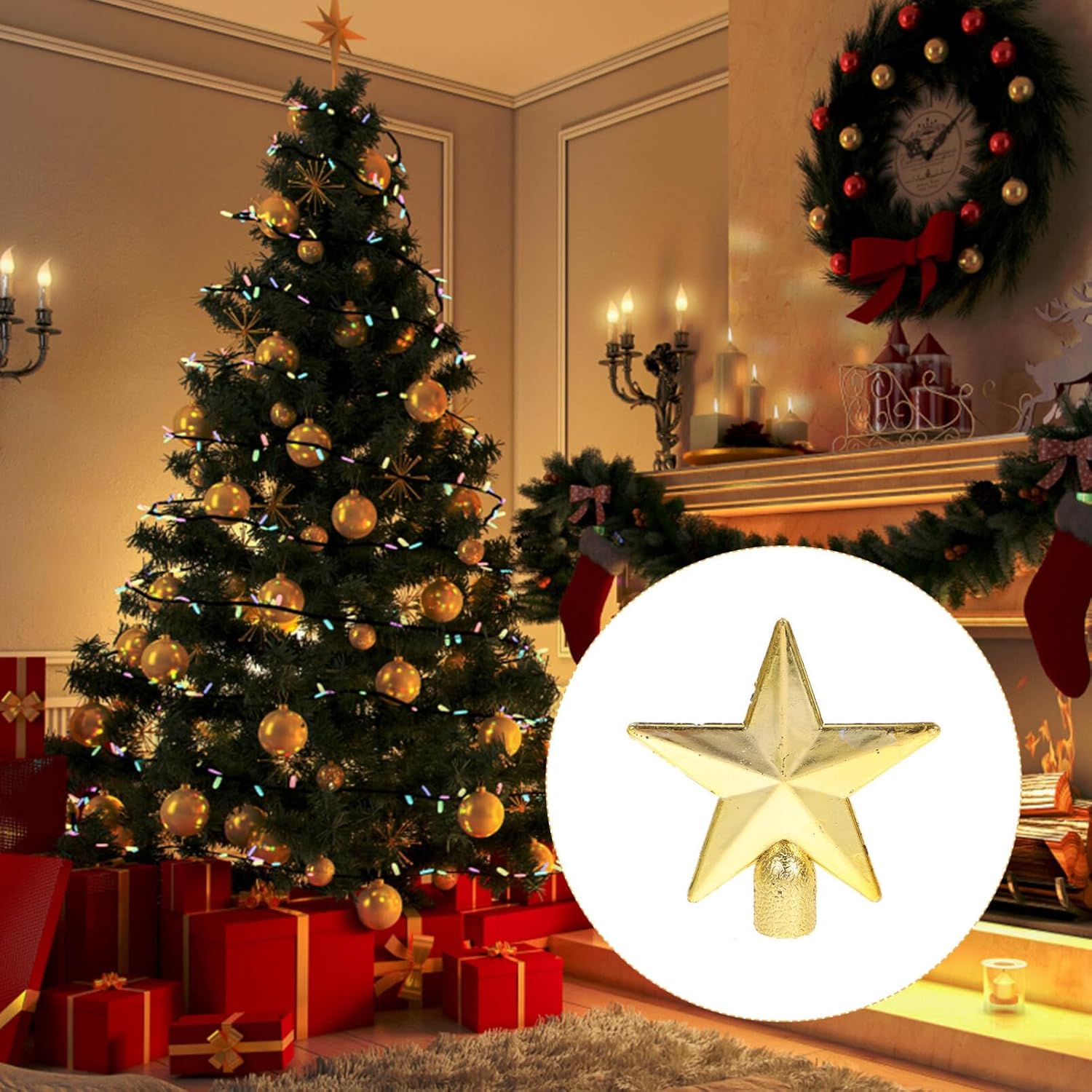 6cm Mini Christmas Tree Topper - Star Tree Topper recensie en prijs