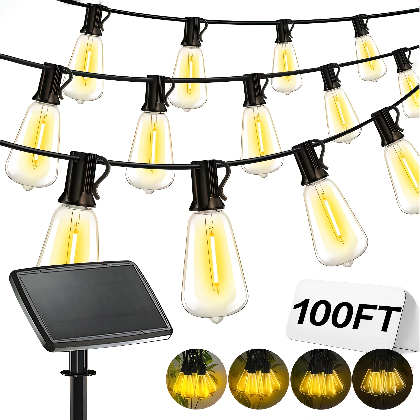 Solar Lights Outdoor, 100ft Pa - Christmas Lights Outdoor recensie en prijs