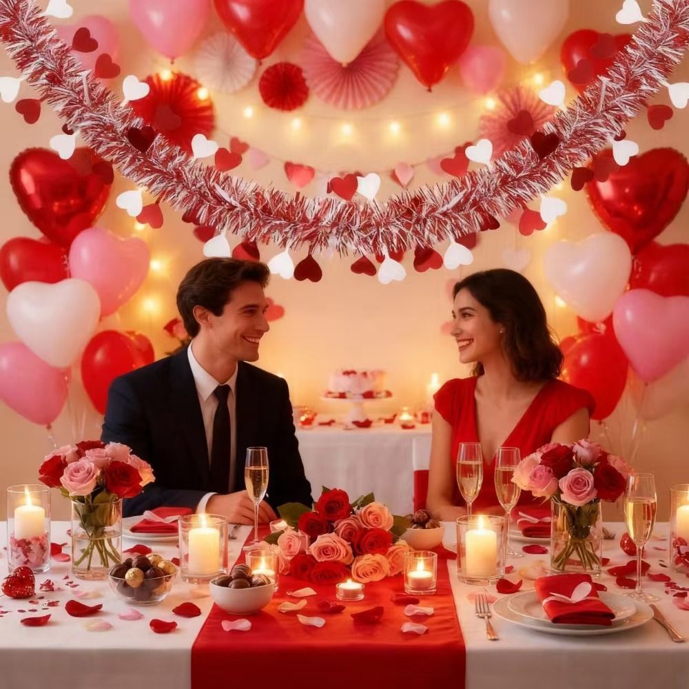 2M Heart Tinsel Garland Love S - Tinsel Garland Decoration recensie en prijs