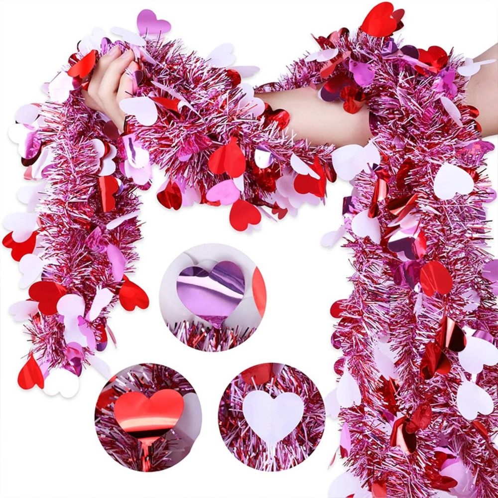 2M Heart Tinsel Garland Love S - Tinsel Garland Decoration recensie en prijs
