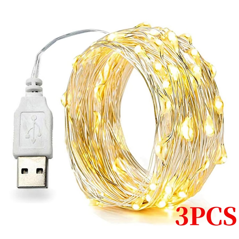 3PCS 5/10/20M Copper Wire LED  - Led Fairy String Lights recensie en prijs