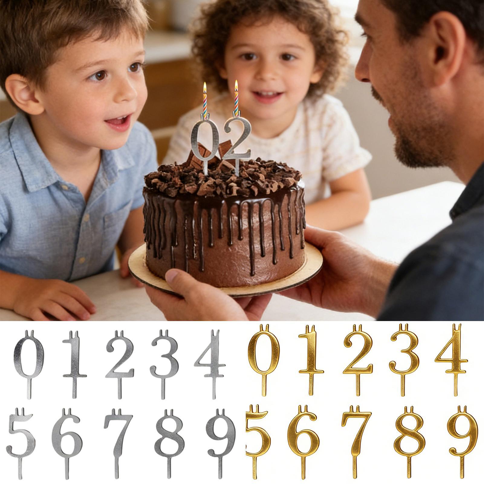 10pcs 0-9 Number Cake Toppers  - Holiday Candle Set recensie en prijs