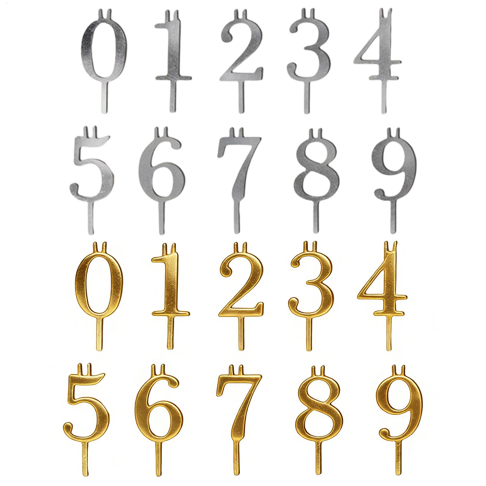 10pcs 0-9 Number Cake Toppers  - Holiday Candle Set recensie en prijs